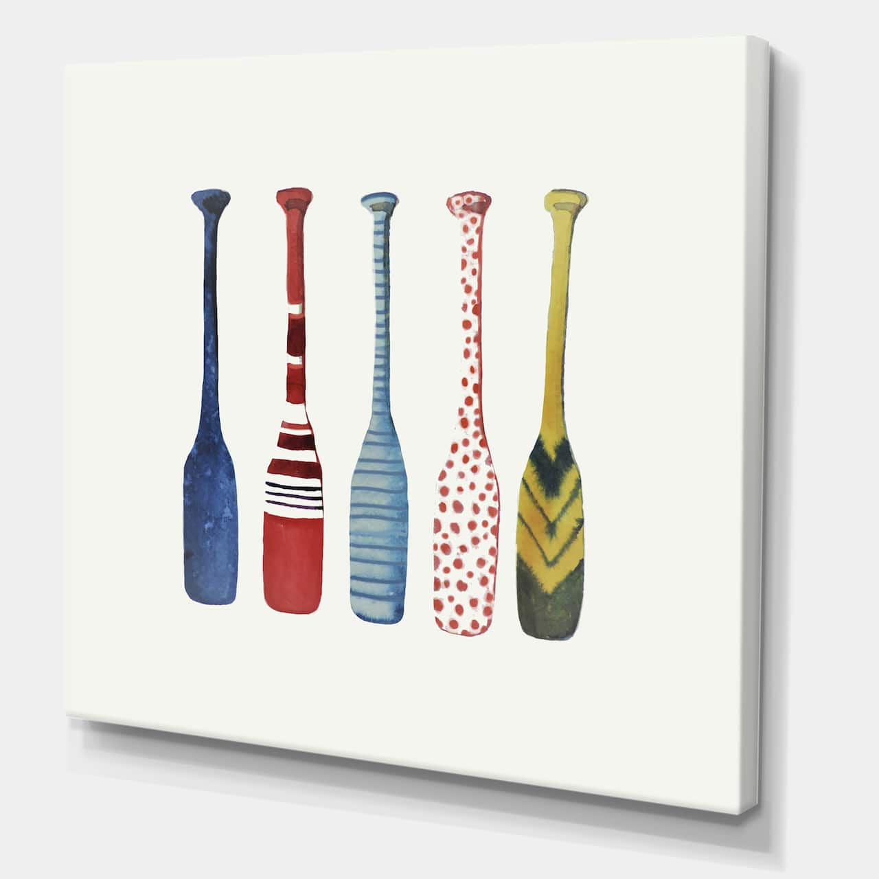 Designart - Five Paddles - Lake House Canvas Wall Art